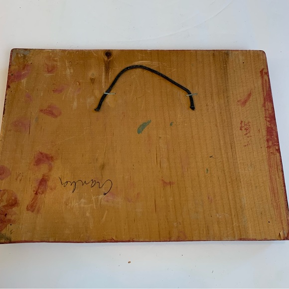 Rustic Cranberries in a Bowl Hand Painted on Wood. - Picture 5 of 6